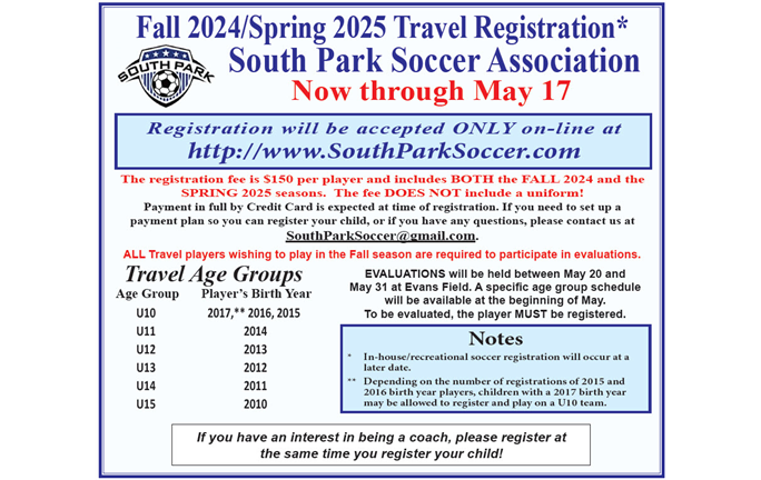 Fall 2024 - Spring 2025 Travel Registration