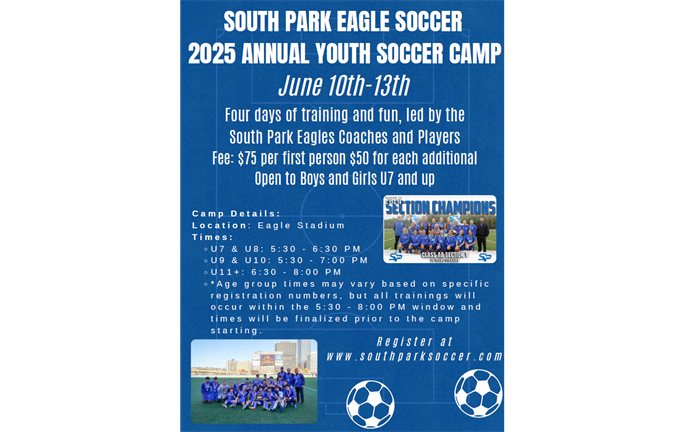 South Park Boys & Girls High School Youth Soccer Camp